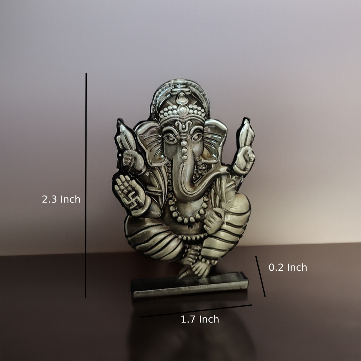 Double Side Ganesh Kripa Idol With Sticky Tape