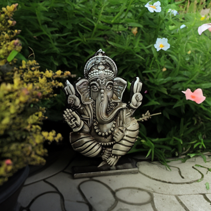 Double Side Ganesh Kripa Idol With Sticky Tape